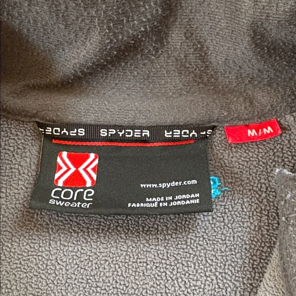 Spyder core sweater 1/4 zip jacket black gray